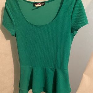 Emerald green top